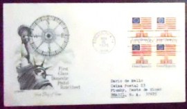 Envelope de Primeiro Dia dos Estados Unidos de 1975 Statue of liberty