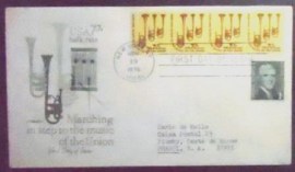 Envelope de Primeiro Dia dos Estados Unidos de 1976 Saxhorns