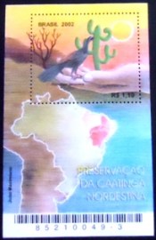 Bloco postal do Brasil de 2002 Caatinga