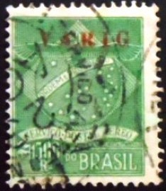 Selo postal do Brasil de 1927 Varig 1300 V 2