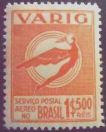 Selo postal do Brasil de 1934 Varig V 50 M