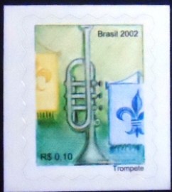 Selo postal Regular emitido no Brasil em 2002 - 822 M
