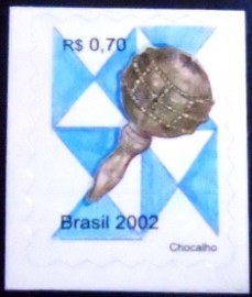 Selo postal do Brasil de 2002 Chocalho