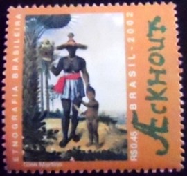 Selo postal do Brasil de 2002 Negra