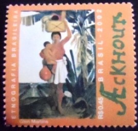 Selo postal do Brasil de 2002 Índia Tuoi