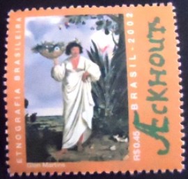 Selo postal do Brasil de 2002 Mameluca