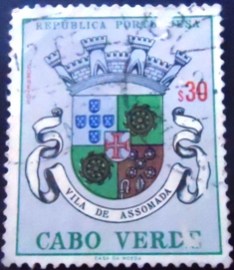 Selo postal de Cabo Verde de 1961 Assomada