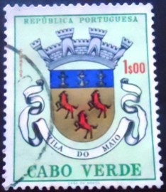 Selo postal de Cabo Verde de 1961 Maio