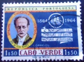 Selo postal de Cabo Verde de 1964 National overseas Bank