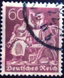 Selo postal da Alemanha Reich de 1921 Smith 60