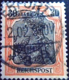 Selo postal da Alemanha Reich de 1899 0ermania with imperial crown 30