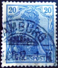 Selo postal da Alemanha Reich de 190 0ermania with imperial crown 20