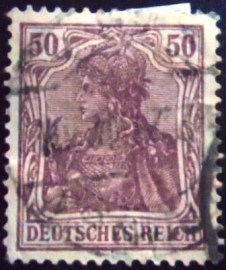 Selo postal da Alemanha de 1920 - 146 U