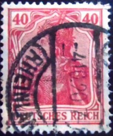 Selo postal da Alemanha Reich de 1920 Germania 40