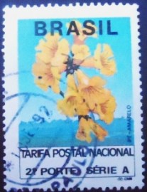 Selo postal regular emitido no Brasil em 1992  690 U
