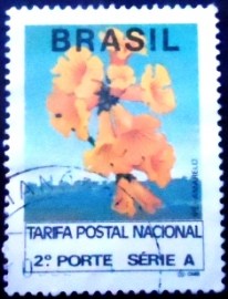 Selo postal regular emitido no Brasil em 1993  691 U