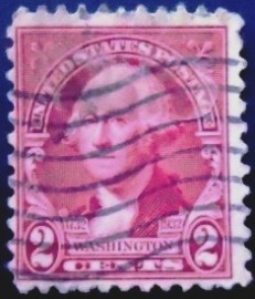 Selo postal dos Estados Unidos de 1932 George Washington