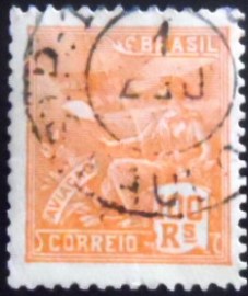 Selo postal do Brasil de 1922 Aviação 100
