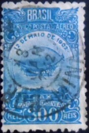 Selo postal AÉREO do Brasil de 1927 - A 19