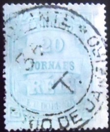 Selo postal do Brasil de 1880 Jornal Cifra Horizontal 20 JP1