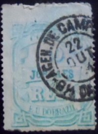 Selo postal do Brasil de 1880 Jornal Cifra Horizontal 20 JP4