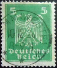 Selo postal da Alemanha Reich de 1924 New Imperial Eagle 5