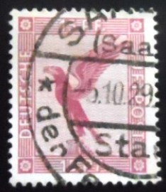 Selo postal da Alemanha Reich de 1926 Eagle on base 15