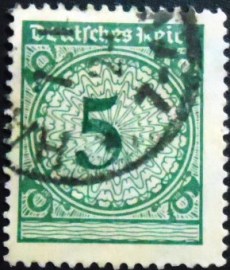 Selo postal da Alemanha de 1923 - 339 U
