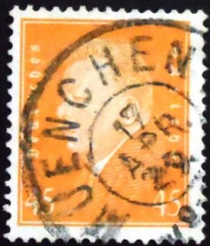 Selo postal da Alemanha Reich de 1928 Friedrich Ebert 45