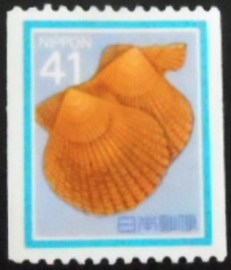 Selo postal do Japão de 1989 Noble Scallop