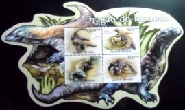 Série de selos postais da Guiné Bissau de 2011 Komodo Dragon