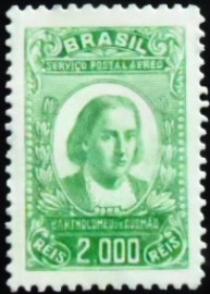 Selo postal do Brasil de 1934 Bartholomeo de Gusmão N