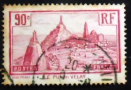 Selo postal da França de 1933 Le Puy en Velay