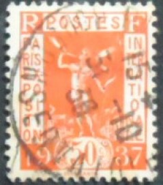 Selo postal da França de 1936 Herald 50