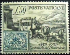 Selo postal do Vaticano de 1952 Stamp jubilee