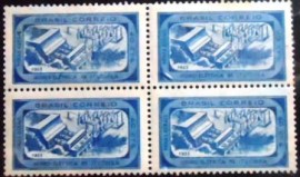 Quadra de selos postais de 1955 Usina de Itutinga