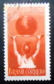 Selo postal Comemorativo do Brasil de 1954 - C 353 U