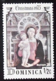 Selo postal da Dominica de 1975 Virgin and child