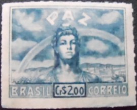 Selo postal Comemorativo do Brasil de 1945 - C 201 M