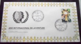 Envelope 1º Dia de Circulação do Brasil de 1985 Juventude