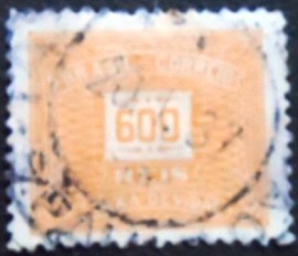 Selo postal do Brasil de 1934 Cifra Horizontal 600 - X 52 U