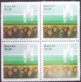 Quadra de selos do Brasil de 1983 Recursos Genéticos