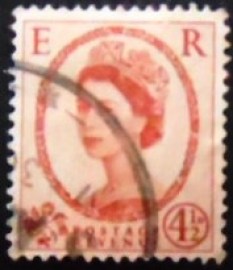 Selo postal do Reino Unido de 1959 Queen Elizabeth II 4½