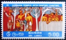 Selo postal do Sri Lanka de 1976 Birth of the Buddha