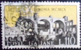Selo postal da Itália de 1959 Basilica of Maxentius