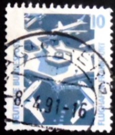 Selo postal da Alemanha de 1988 Frankfurt Airport