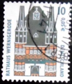 Selo postal da Alemanha de 2000 Townhall