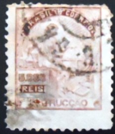 Selo posta do Brasil de 1924 Instrucção 5