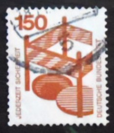 Selo postal da Alemanha de 1972 Barrier