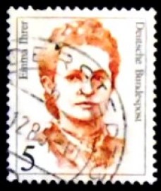Selo postal da Alemanha de 1989 Emma Ihre
